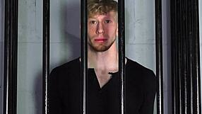 Hot young jock Jesse Stone dominated in BDSM dungeon