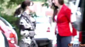 British Milf In Stockings Sucking Monster Cock