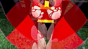 Elastigirl feels intense pleasure during forest mission fucking in Incredibles hentai