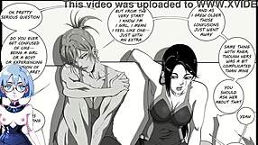 Girls night out turns into futanari fun in anime hentai