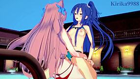 tsubasa kazanari and maria cadenzavna eve in symphogear hentai