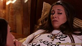 Amazing stepmom interacts with lovely teen 18+ in a close moment