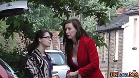 British Milf In Stockings Sucking Monster Cock