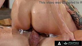 Masaje Nuru con tetona Brandi Love se pone salvaje en llamada