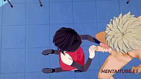 Hey Bakugou Katsuki, how’s Sarada Uzumaki at school sex?