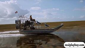 Lovely Badass Babes Visit Cranky Crocs In Bikinis Outdoors