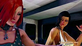 Beautiful shemale characters in animated porn games with voice acting in Full HD