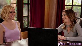 Blonde Teen Feels Fingering Ecstasy