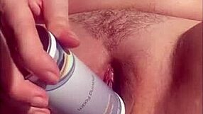 My pulsating wet cunt in close up made me squirt during o-o-o orgasm.