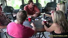 i pick a pussy party with muff diving and orgy