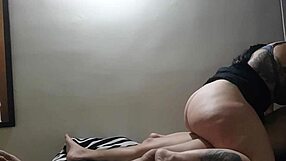 I'm so hot with this naked man in my house, riding his big ass