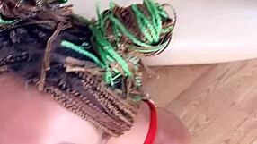 Petite Babe on Leash in Rough Session