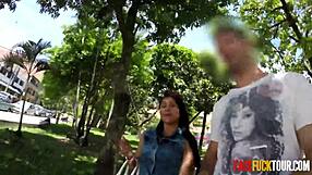 Big tits Latina sucks huge cock sloppy in POV, deepthroat and face fucking like a slut! 😍