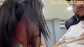 He Visits Business and Gives Spectacular Blowjob in Office