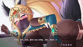 the arrogant kaiju princess dinyu in anime hentai