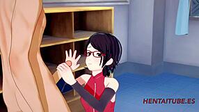 Hey Bakugou Katsuki, how’s Sarada Uzumaki at school sex?