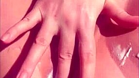 My pulsating wet cunt in close up made me squirt during o-o-o orgasm.