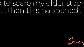 Step-sister discovers me hiding in the closet