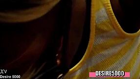 Ebony girl spits on dick