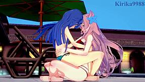 tsubasa kazanari and maria cadenzavna eve in symphogear hentai