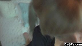 Tattooed Shaved Girl In Bedroom Gives Blowjob To Get Mouthful Of Cum And Jizz On Boobs