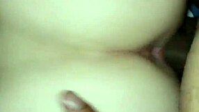 White slut bent over for rough BBC doggystyle