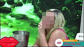 Imagine this horny blonde slut in a dress getting her big ass fucked in the public club. she loves the outdoor blowjob action.