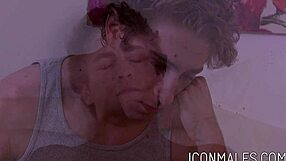 Armond Rizzo says, 'I'm thrusting my monster cock into Michael Delray's ass hard'