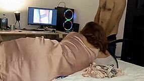 Amateur slut fucked from behind