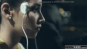 Young housewife submitted to physical exam