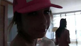 Gorgeous Chicks Suck Cock, Then Get Humped In Doggy