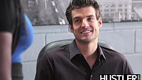 Ebony Oso Lovely's Pussy Slammed Hard by Hung Employee