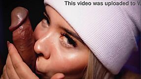 Blonde couple shares intimate moments together