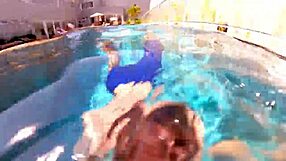 i, a married woman, have sex with unknown employee at the pool, licking and muff diving