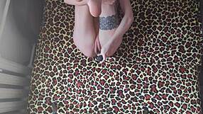 slender babe masturbates sex toys female orgasm