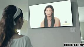 Young housewife submitted to physical exam