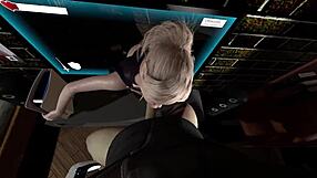 Čoveče, upravo sam pojebao vruću liku iz ove 3D hentai gejm animacije