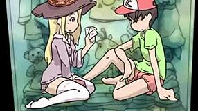 Hot and steamy anime sex game with a great ending