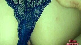 My stepbrother fucks me hard after I get out of the shower. Creampie close up.