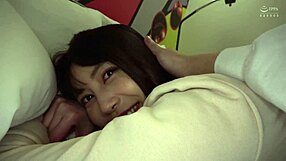 Tall Asian Girlfriend Gives Blowjob And Handjob While Riding Shaved Pussy