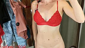 perfect body girl teases in fitting room
