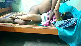 indian aunty banging young guy hard in hidden room