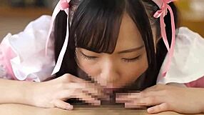 Asian JAV Maid Gives Intense Blowjob!