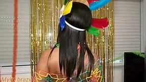 At Carnaval, Millena Gomes Loves Anal and Begs for Cum in Her Mouth – Fabinho Costa Delivers!