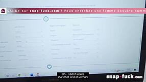 Milf lawyer Sandy Lou blackmailed in Paris France interview for bold fucking