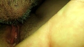 Hey, I'm licking my wife's sweet little pussy right now