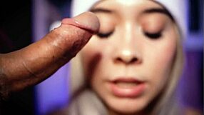 Blonde couple shares intimate moments together