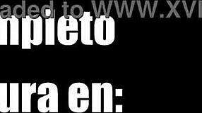 sexologist consults latina milf prostitute in bedroom for oral and cumshot