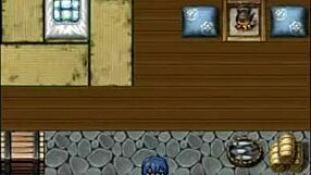 strangers masturbate over tanned natsuki's plump body in hentai game