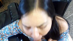 Incredible latina prostitute gives blowjob and has sex with friend at home